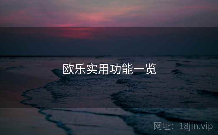 欧乐实用功能一览 第1张 欧乐实用功能一览 第1张