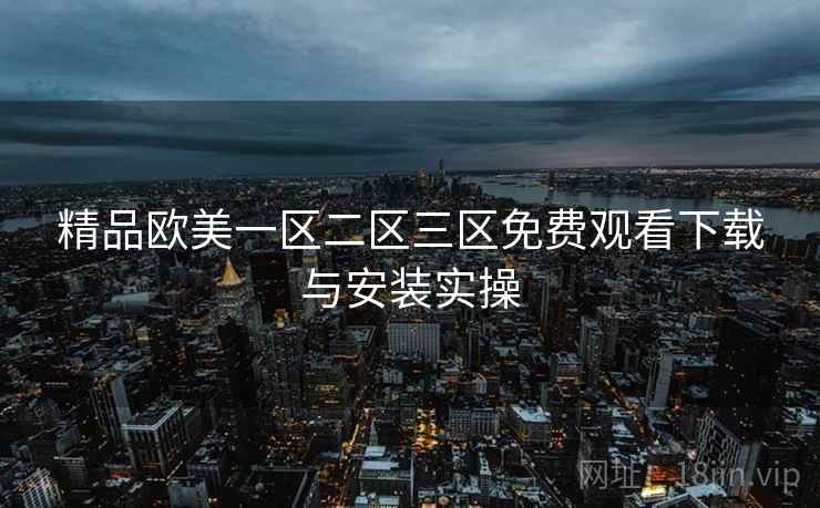 精品欧美一区二区三区免费观看下载与安装实操  第2张